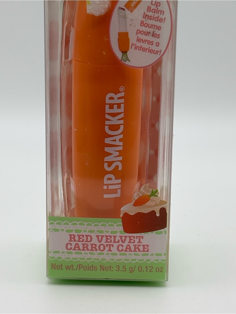 Lip Smacker Red Velvet Carrot Cake Lip Balm Limited Edition 0.12 oz New - Picture 4 of 5